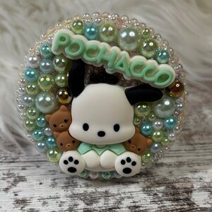Cute Pochacco Beaded Compact Mirror